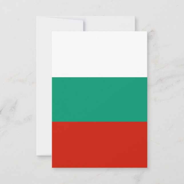 Bulgarien-Flagge Dankeskarte (Vorderseite)