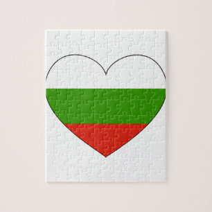 Bulgarien-Flagge einfach Puzzle