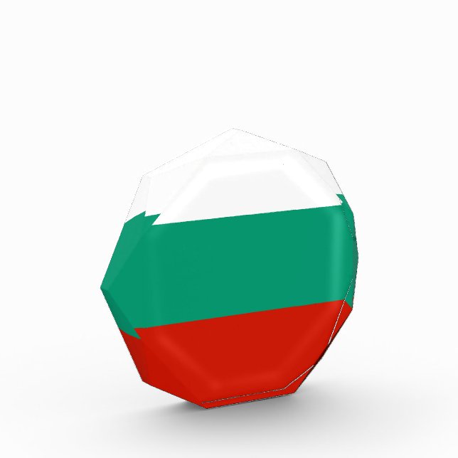 Bulgarien-Flagge Fotoblock (Links)