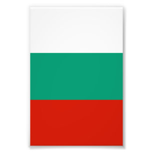 Bulgarien-Flagge Fotodruck