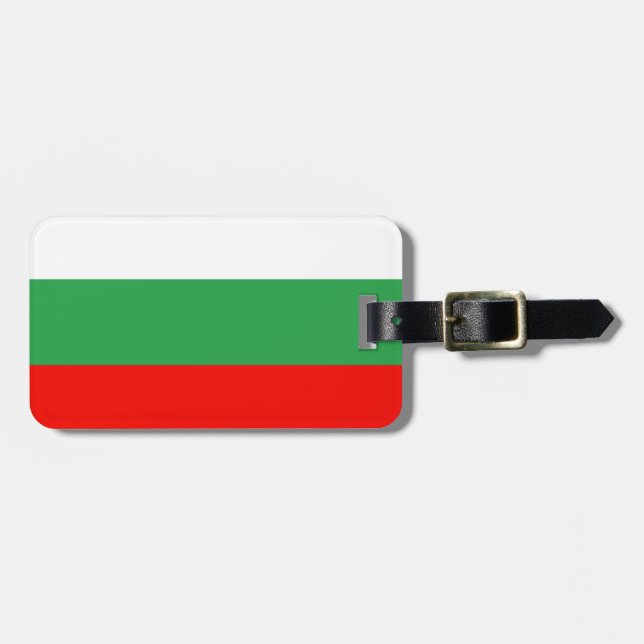 Bulgarien-Flagge Gepäckanhänger (Vorderseite horizontal)