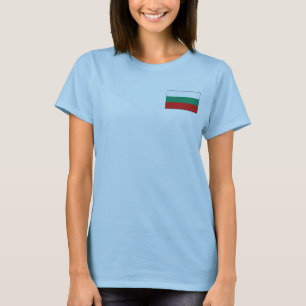 Bulgarien-Flagge + Karte T-Shirt