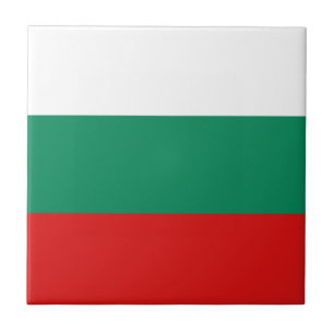 Bulgarien-Flagge Keramikfliese
