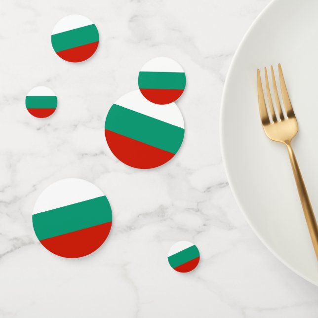 Bulgarien-Flagge Konfetti (Gruppe)
