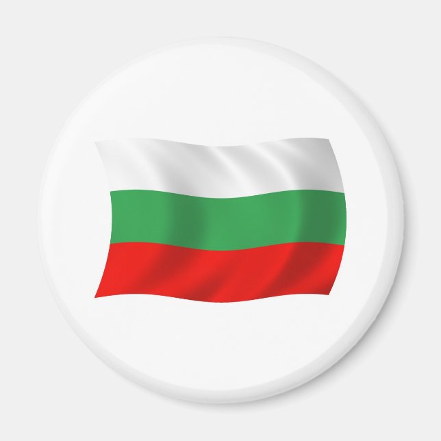 Bulgarien Flagge Magnet (Vorne)