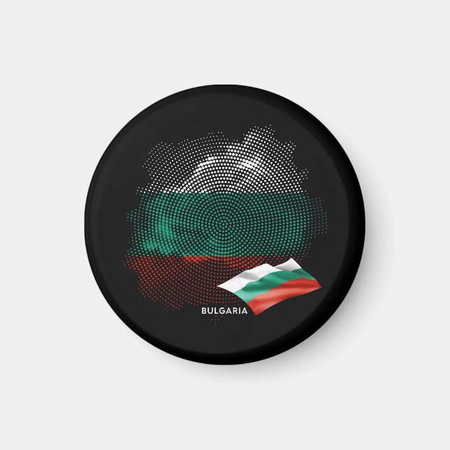Bulgarien-Flagge Magnet (Vorne)