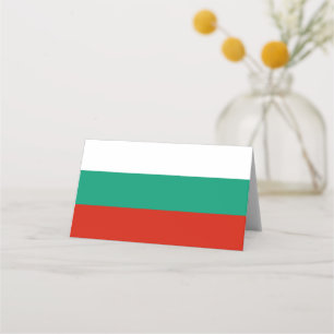 Bulgarien-Flagge Platzkarte