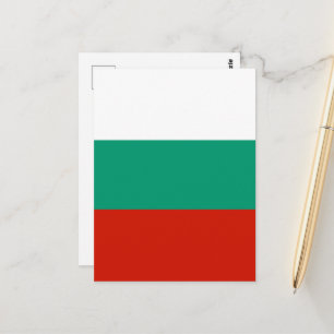 Bulgarien-Flagge Postkarte
