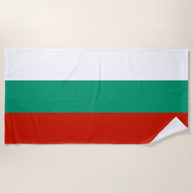 Bulgarien-Flagge Strandtuch (Vorderseite)