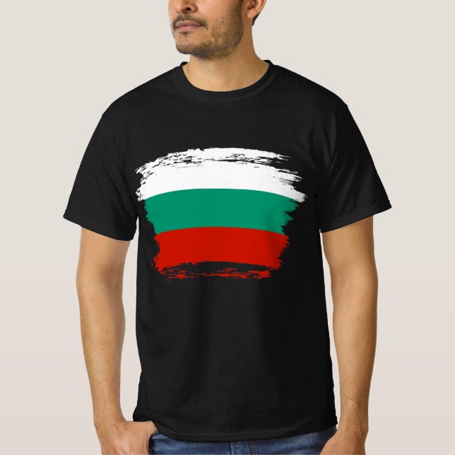 Bulgarien-Flagge T-Shirt (Vorderseite)
