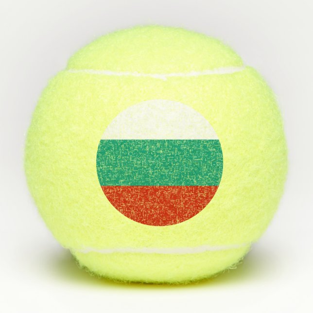Bulgarien-Flagge Tennisbälle (Vorderseite)