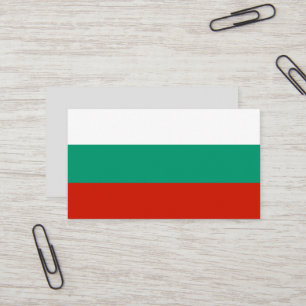 Bulgarien-Flagge Visitenkarte