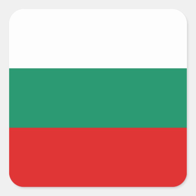 Bulgarien Flaggen Aufkleber (Vorderseite)