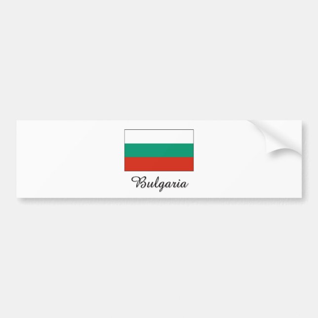 Bulgarien-Flaggen-Entwurf Autoaufkleber (Vorne)