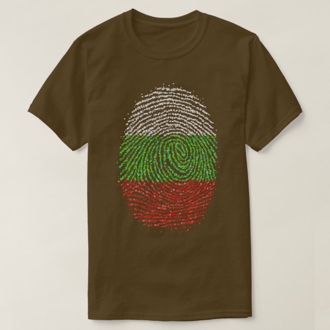 Bulgarien Flaggen Fingerabdruck bulgarische Heimat T-Shirt (Design vorne)