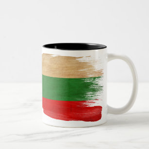 Bulgarien-Flaggen-Tasse Zweifarbige Tasse