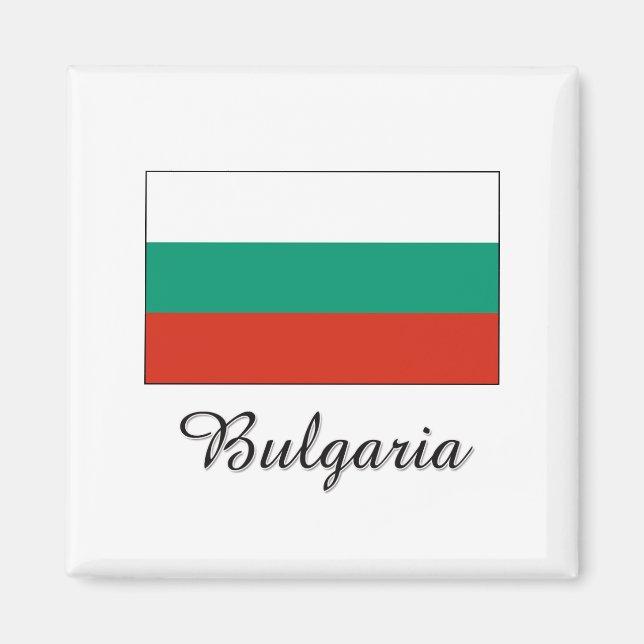Bulgarien Flaggengestaltung Magnet (Vorne)