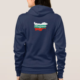 Bulgarien Flaggenkarte, Rückseite Hoodie