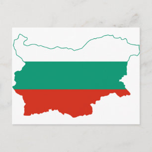 Bulgarien Flaggenplan BG Postkarte
