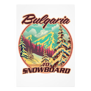 Bulgarien für Snowboard Fotodruck