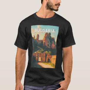 Bulgarien Illustration Travel Art Vintag T-Shirt