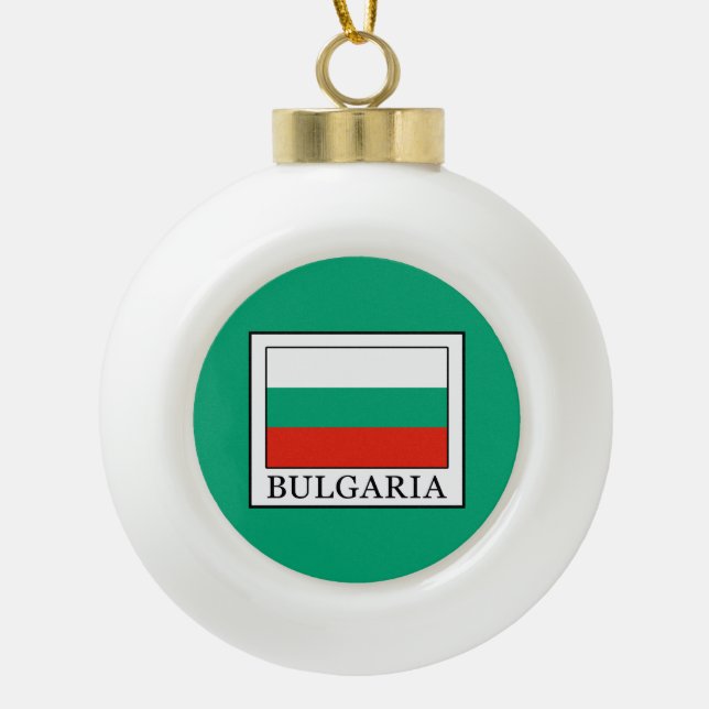Bulgarien Keramik Kugel-Ornament (Vorderseite)