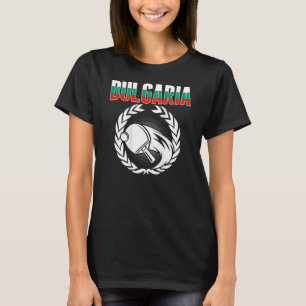 Bulgarien Ping Pong  Bulgarische Tischtennis-Unter T-Shirt