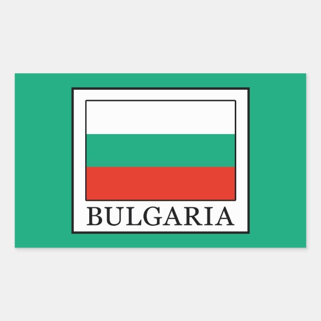 Bulgarien Rechteckiger Aufkleber (Vorderseite)
