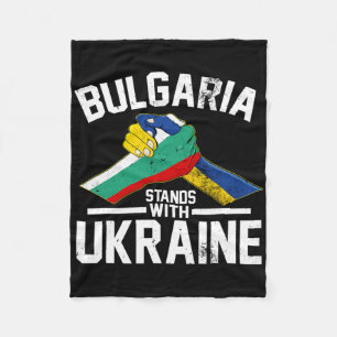 Bulgarien steht mit der Ukraine Ukrainische Bulgar Fleecedecke