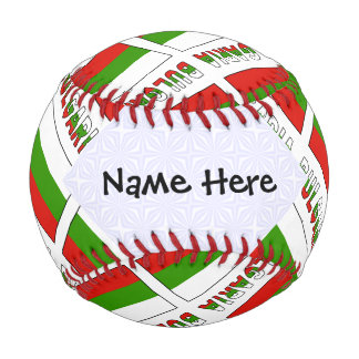 Bulgarien und Bulgarien - Personalisierte Flagge Baseball