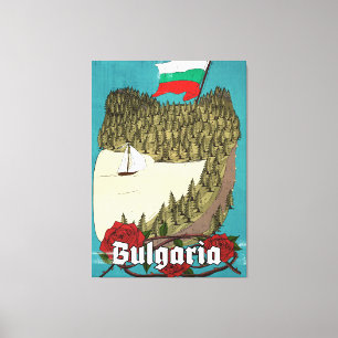 Bulgarien Vintage-Reiseposter Leinwanddruck