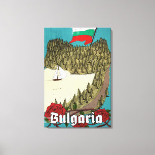 Bulgarien Vintage-Reiseposter Leinwanddruck
