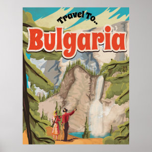 Bulgarien Vintage-Reiseposter Poster