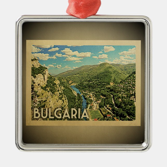 Bulgarien Vintage Travel Ornament (Vorne)