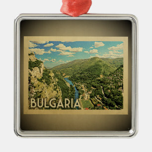 Bulgarien Vintage Travel Ornament Aus Metall
