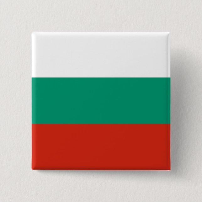 Bulgarienflagge Button (Vorderseite)