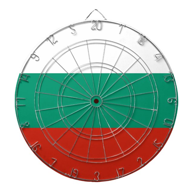 Bulgarienflagge Dartscheibe (vorne)