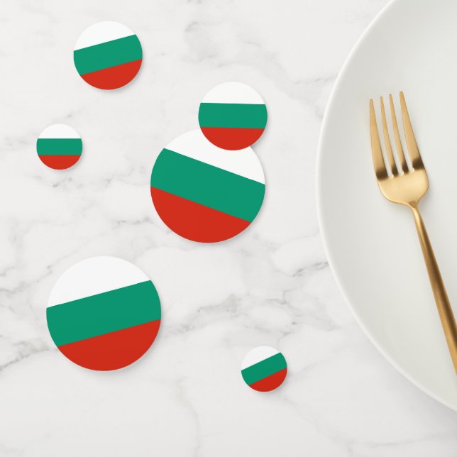 Bulgarienflagge Konfetti (Gruppe)
