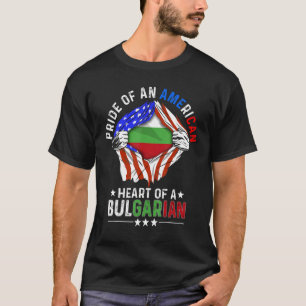 Bulgarisch Amerikanisch Amerika Stolz Ausland Bulg T-Shirt