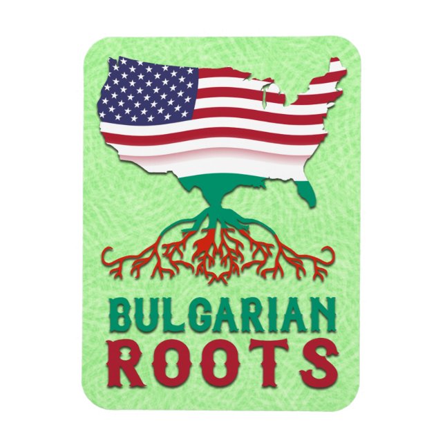 Bulgarische Amerikanische Wurzeln Magnet (Vertikal)
