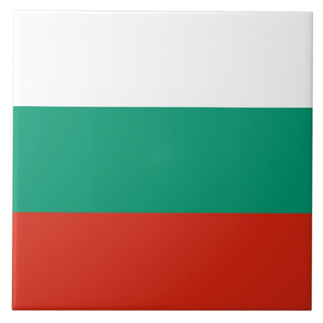Bulgarische Flag Tile Fliese (Vorderseite)