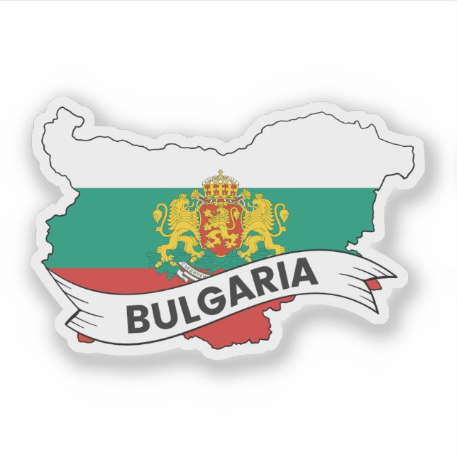 Bulgarische Flagge Aufkleber (Vorderseite)