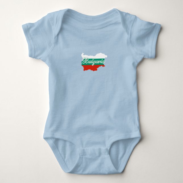 Bulgarische Flagge Baby Strampler (Vorderseite)