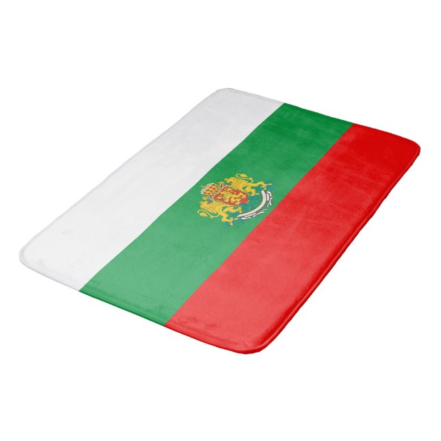 Bulgarische Flagge Badematte (Schrägansicht)
