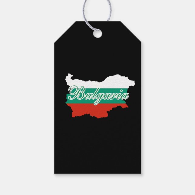 Bulgarische Flagge Geschenkanhänger (Vorderseite)
