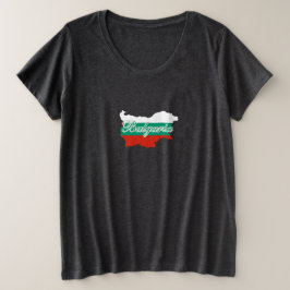 Bulgarische Flagge Große Größe T-Shirt
