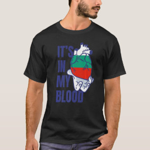 Bulgarische Flagge Herzblutgefäße Hand Bulgarien T-Shirt