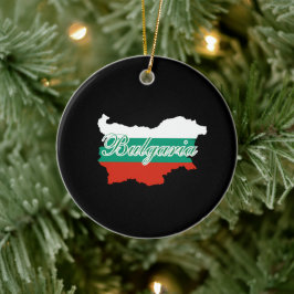 Bulgarische Flagge Keramik Ornament