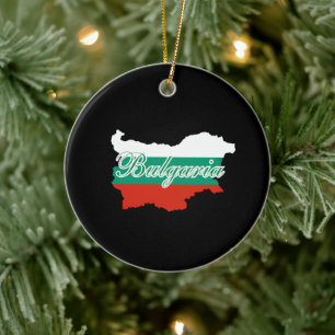 Bulgarische Flagge Keramik Ornament