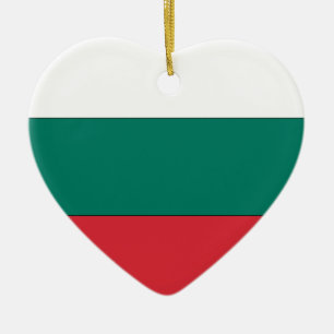 Bulgarische Flagge Keramik Ornament